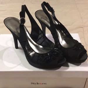 Style & Co. Black Formal high heels